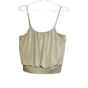 Express Vintage Gold Dress Tank Top Woman’s size M
